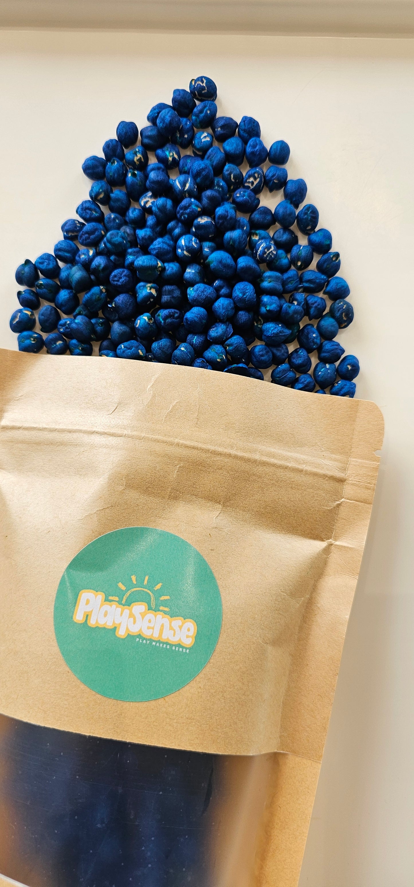 Sensory Play Chickpeas - Blue