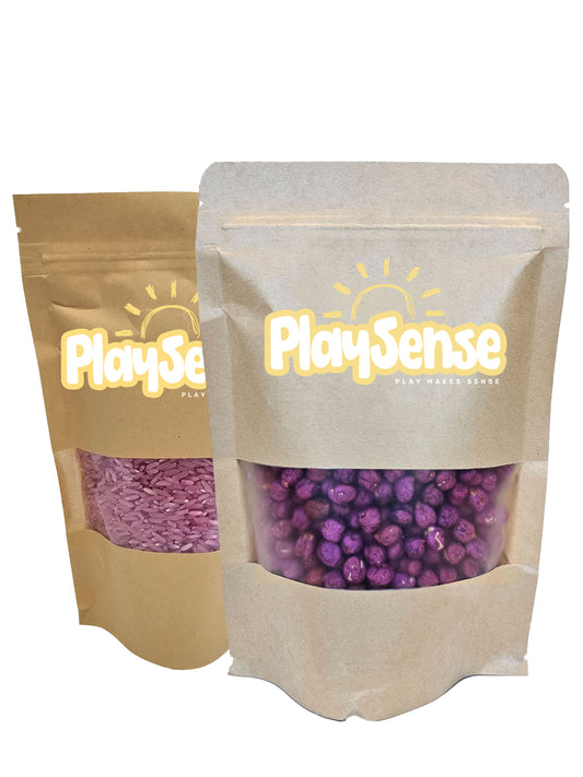 Sensory Rice & Chickpea Bundle - Mauve