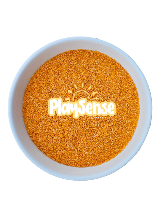 Sensory Play Rice - Orange