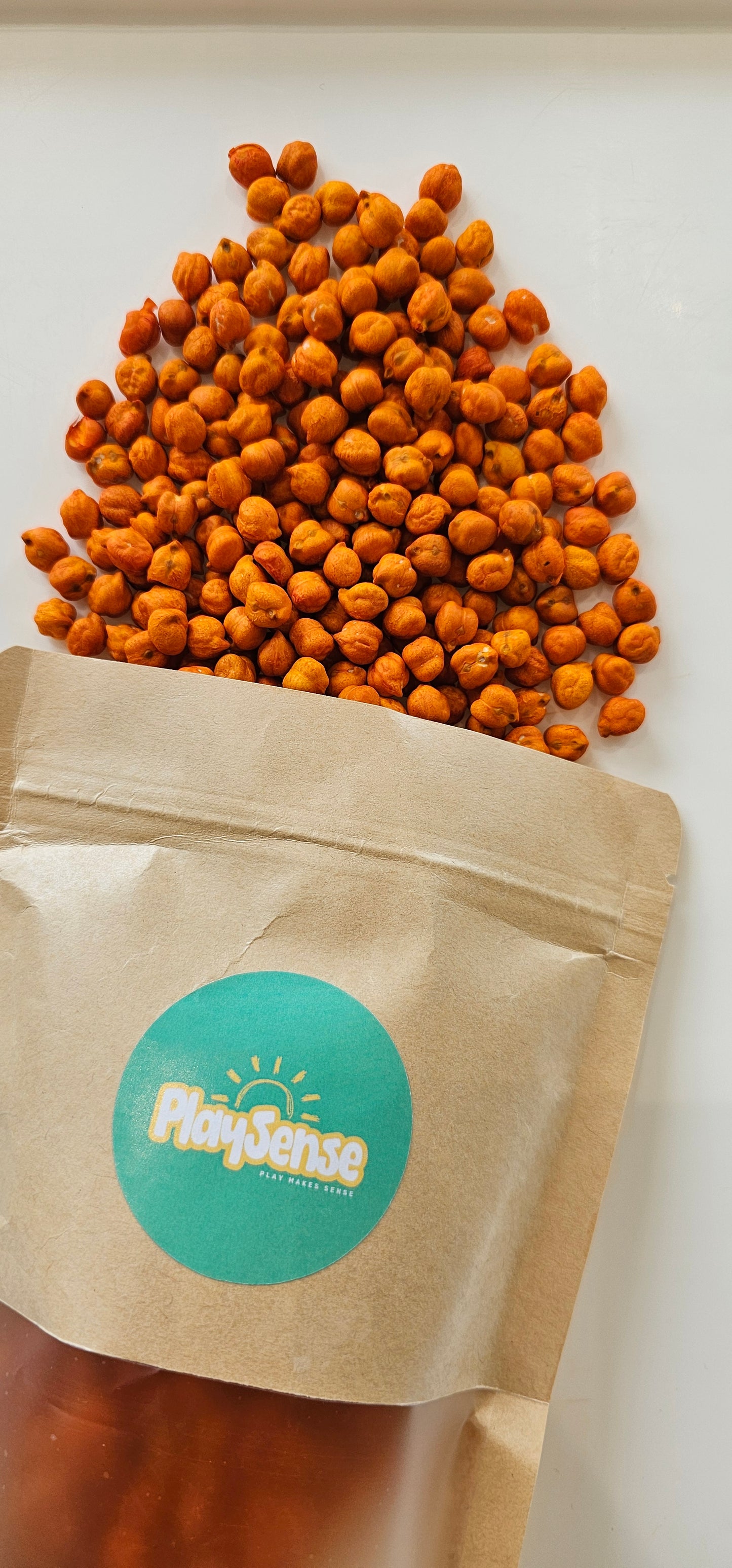 Sensory Play Chickpeas - Orange