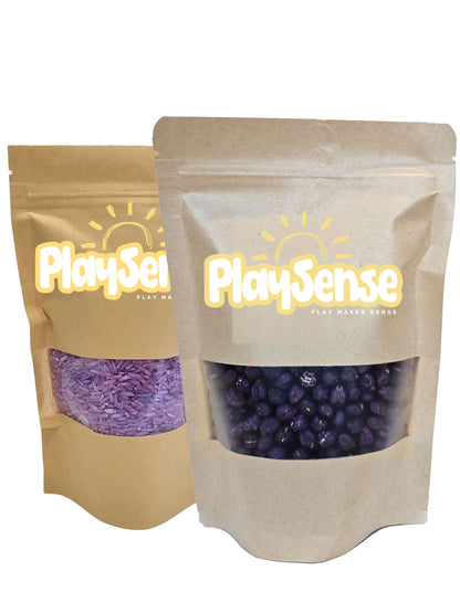 Sensory Rice & Chickpea Bundle - Purple