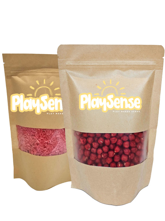 Sensory Rice & Chickpea Bundle - Red