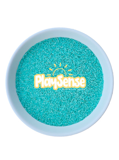 Sensory Play Rice - Turquoise