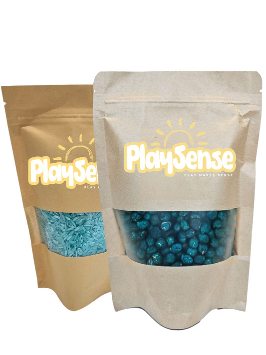 Sensory Rice & Chickpea Bundle - Turquoise