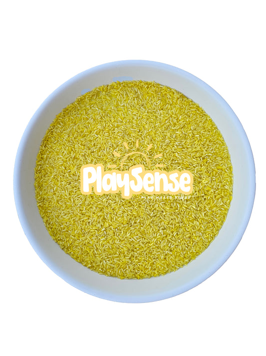 Sensory Play Rice - Yellow