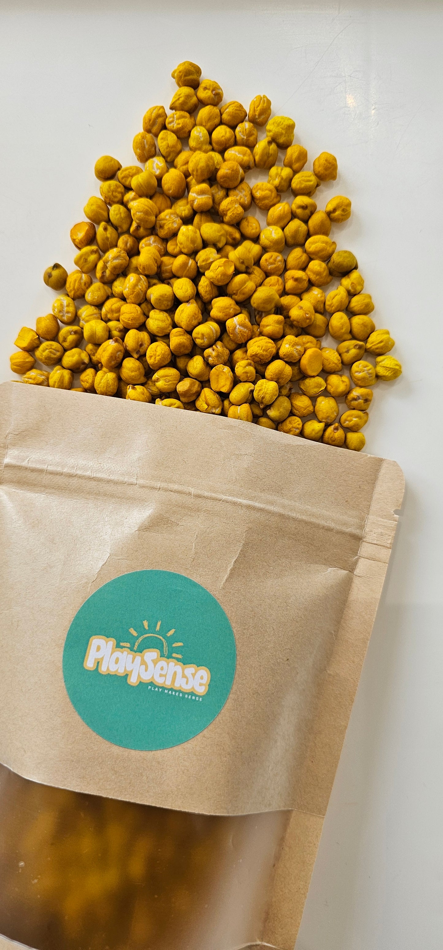 Sensory Play Chickpeas - Yellow